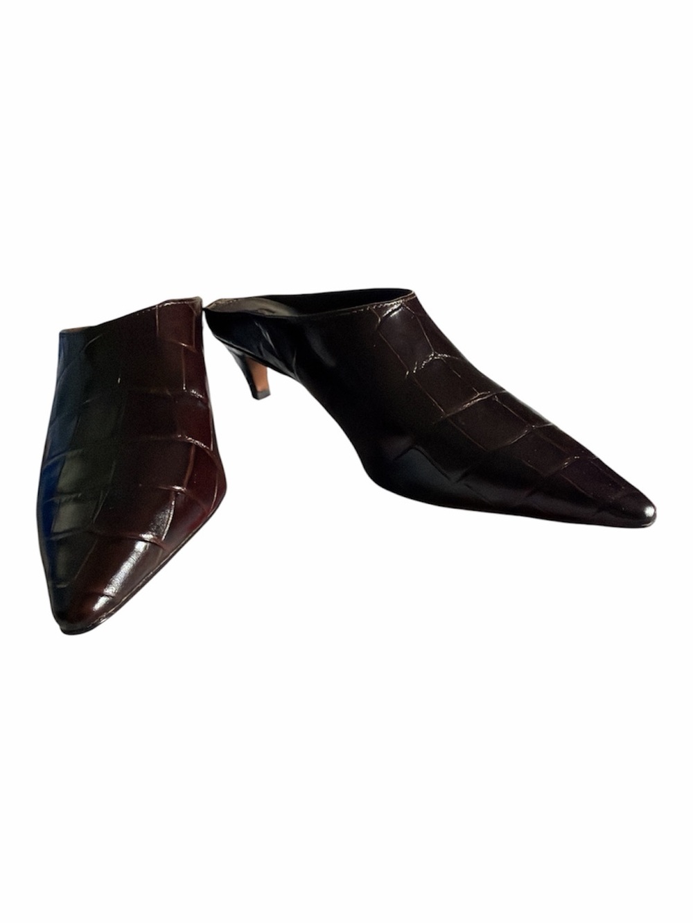 Madewell The Emilie Heeled Mule in Chocolate Raisin. Size 6 - execellent cond - Picture 2 of 9